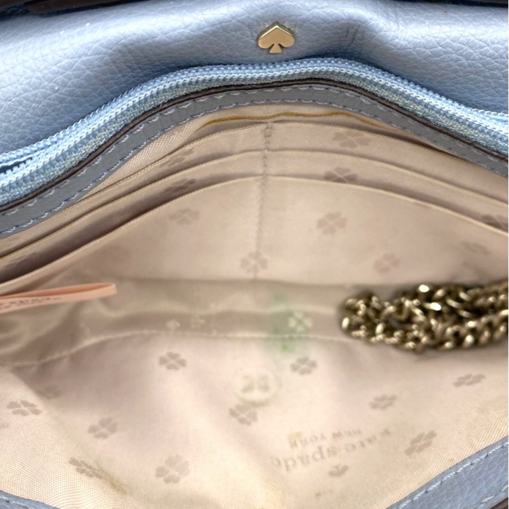 Kate Spade Sylvia Chain Wallet Crossbody Bag in Horizon Blue  Removable Chain - Picture 9 of 10